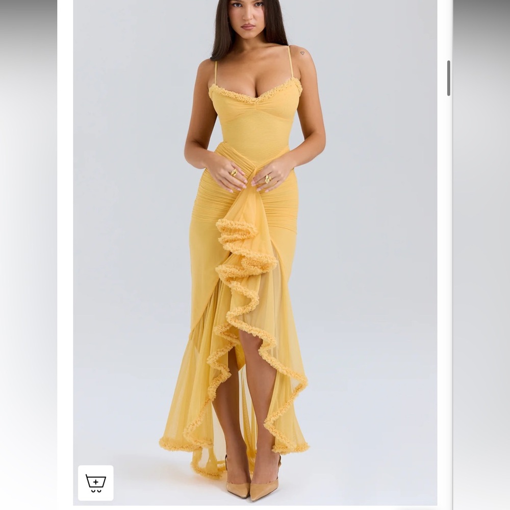 Lemalaya yellow maxi dress